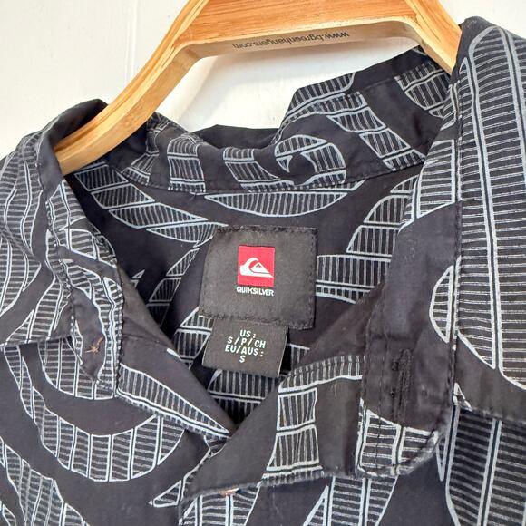QUICKSILVER Men's 100% Cotton Button Up Shirt Size Medium - Picture 5 of 7